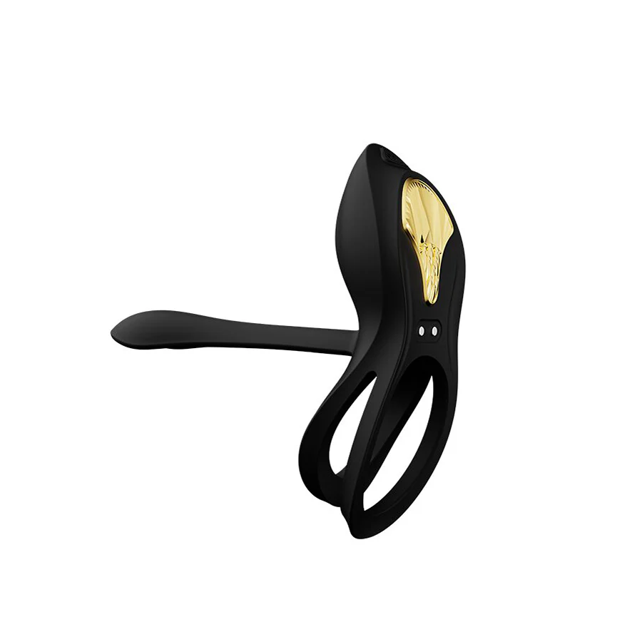 Anillo Vibrador de Lujo Bayek Obsidian Black Controlado por APP Global by ZALO - Image 4