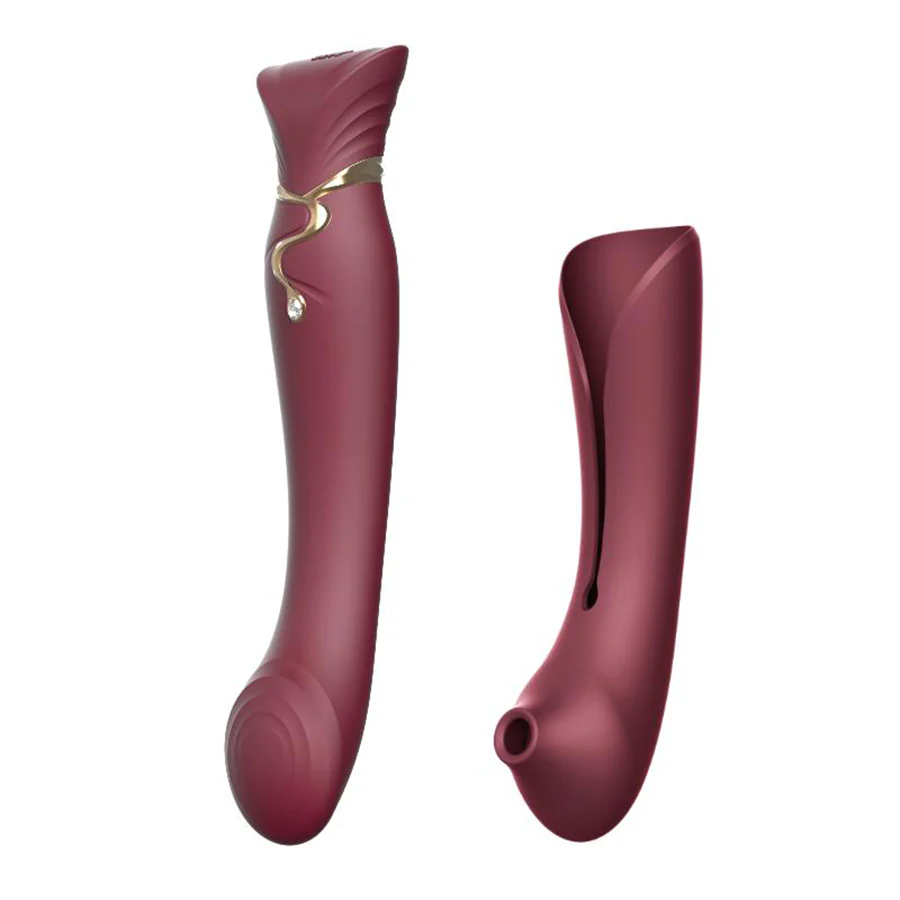 Set Vibrador de Lujo Queen Wine Red Controlado por APP Bluetooth by ZALO - Image 12